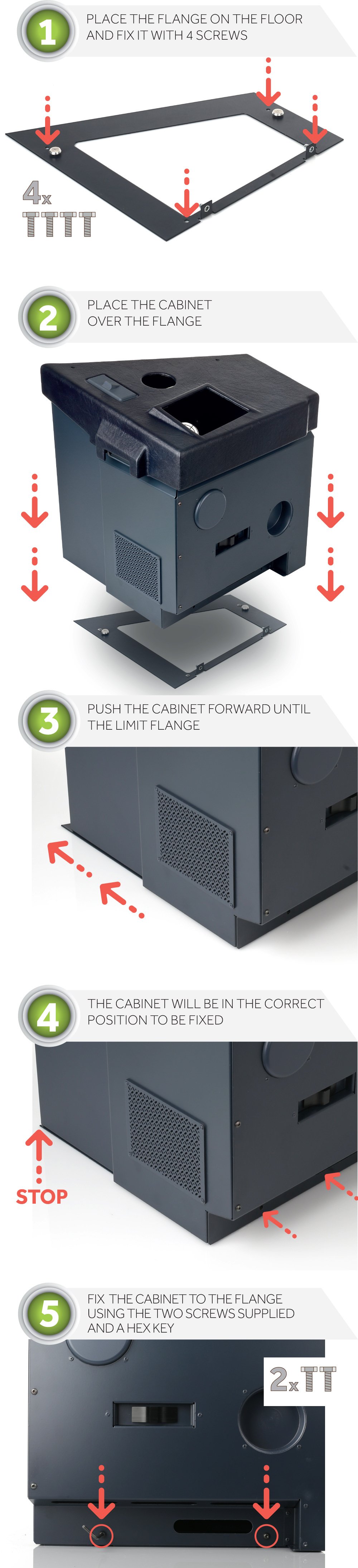 FSC A320 forward side console cpt installation sequence
